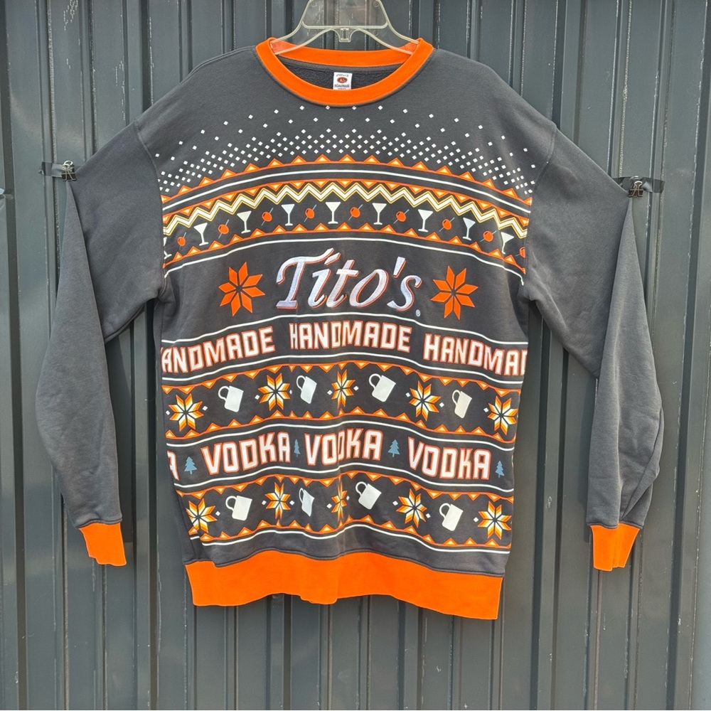 Tito's Vodka Ugly Christmas Sweater Size XL
